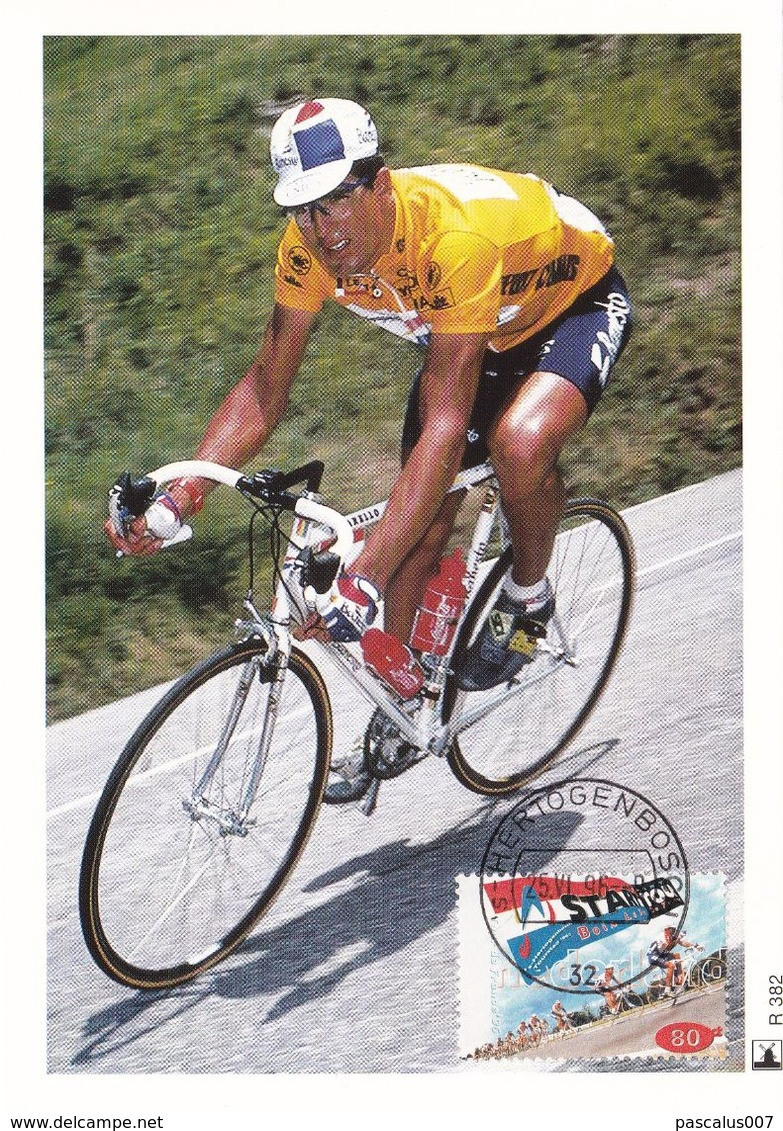 30 1996 R 382 NVPH FDC Carte Maxima Maximum Tirage Oplaag 2500 Dimension L15 X H10,5 Cyclisme Tour Course - Cartoline Maximum