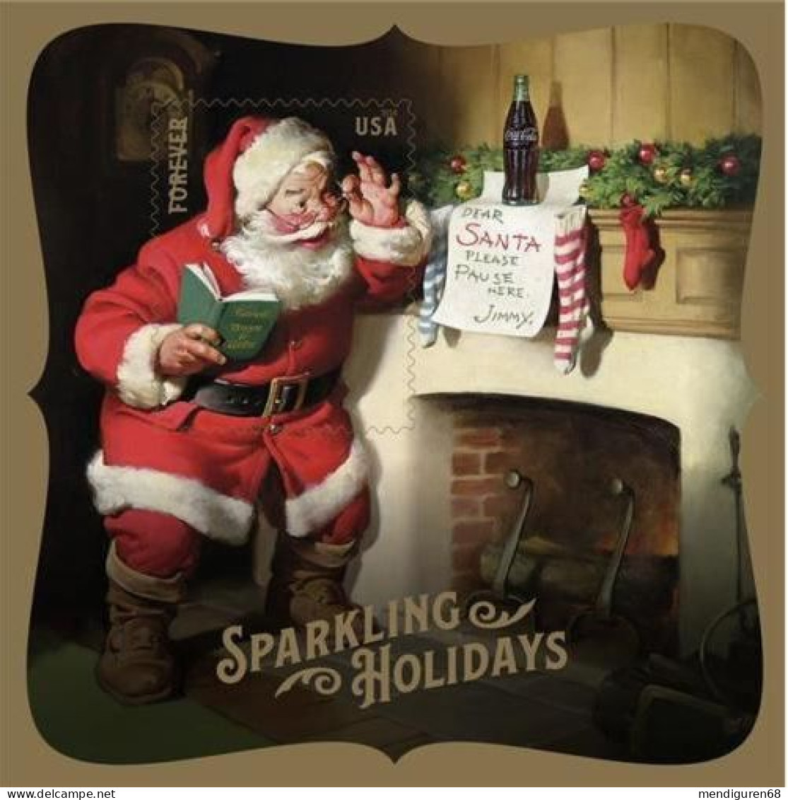 VEREINIGTE STAATEN ETATS UNIS USA 2018 SPARKLING SANTA (COCA-COLA ) SOUVENIR SHEET MNH  SN 5336 MI BL71-5557 YT 5174 - Nuevos