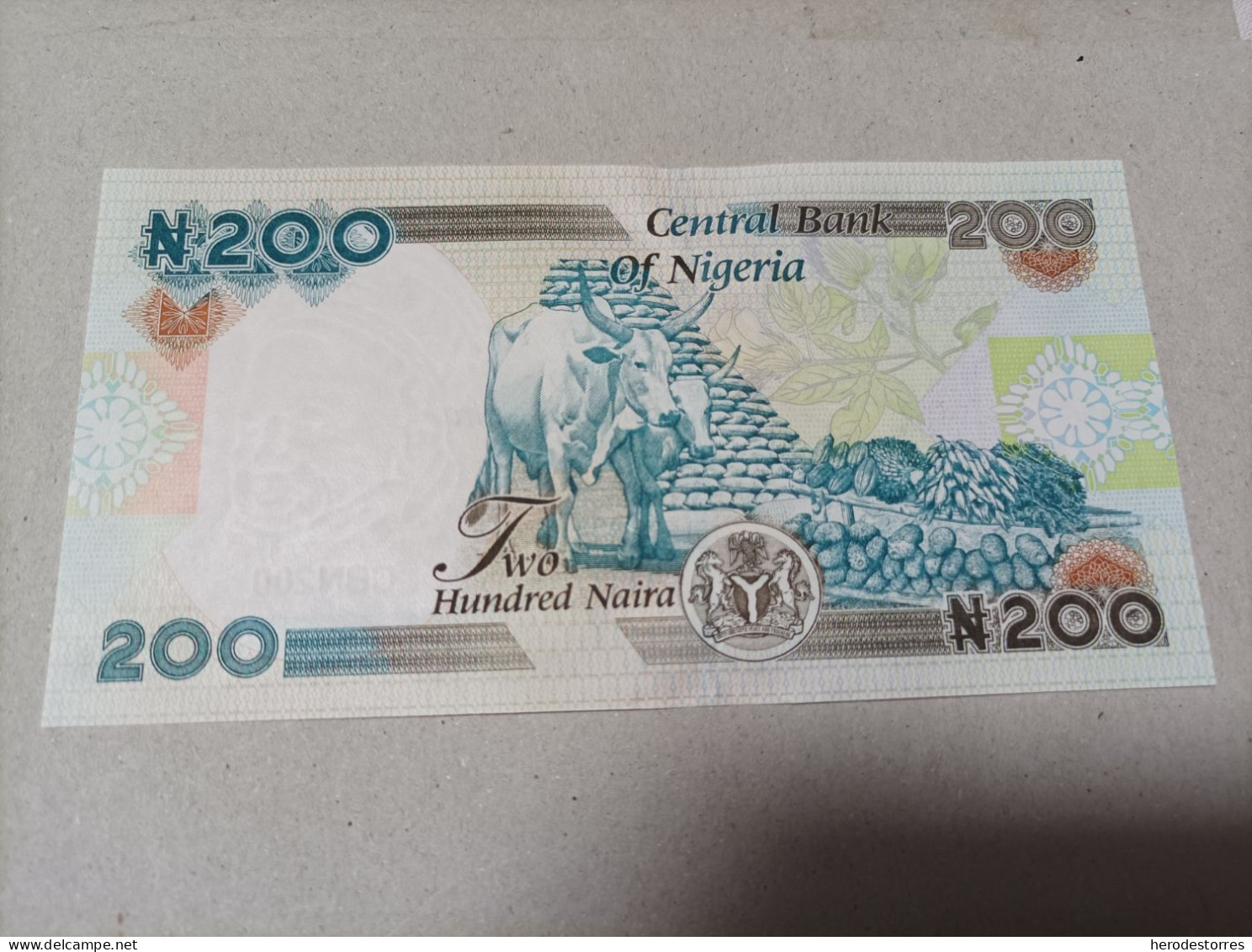 Billete De Nigeria De 200 Naira, Serie A, Año 2015, UNC - Nigeria