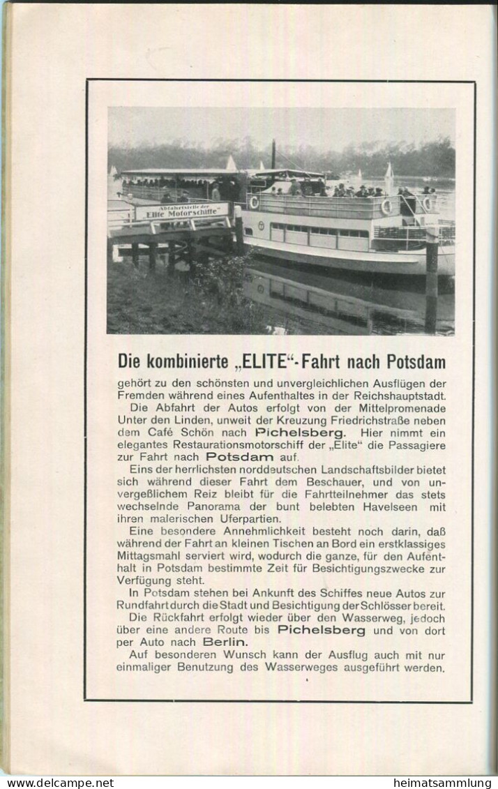 Deutschland - Kennen Sie Berlin Und Potsdam 1927 - 166 Seiten Mit Vielen Abbildungen Deutsch Englisch - 5. Zeit Der Weltkriege