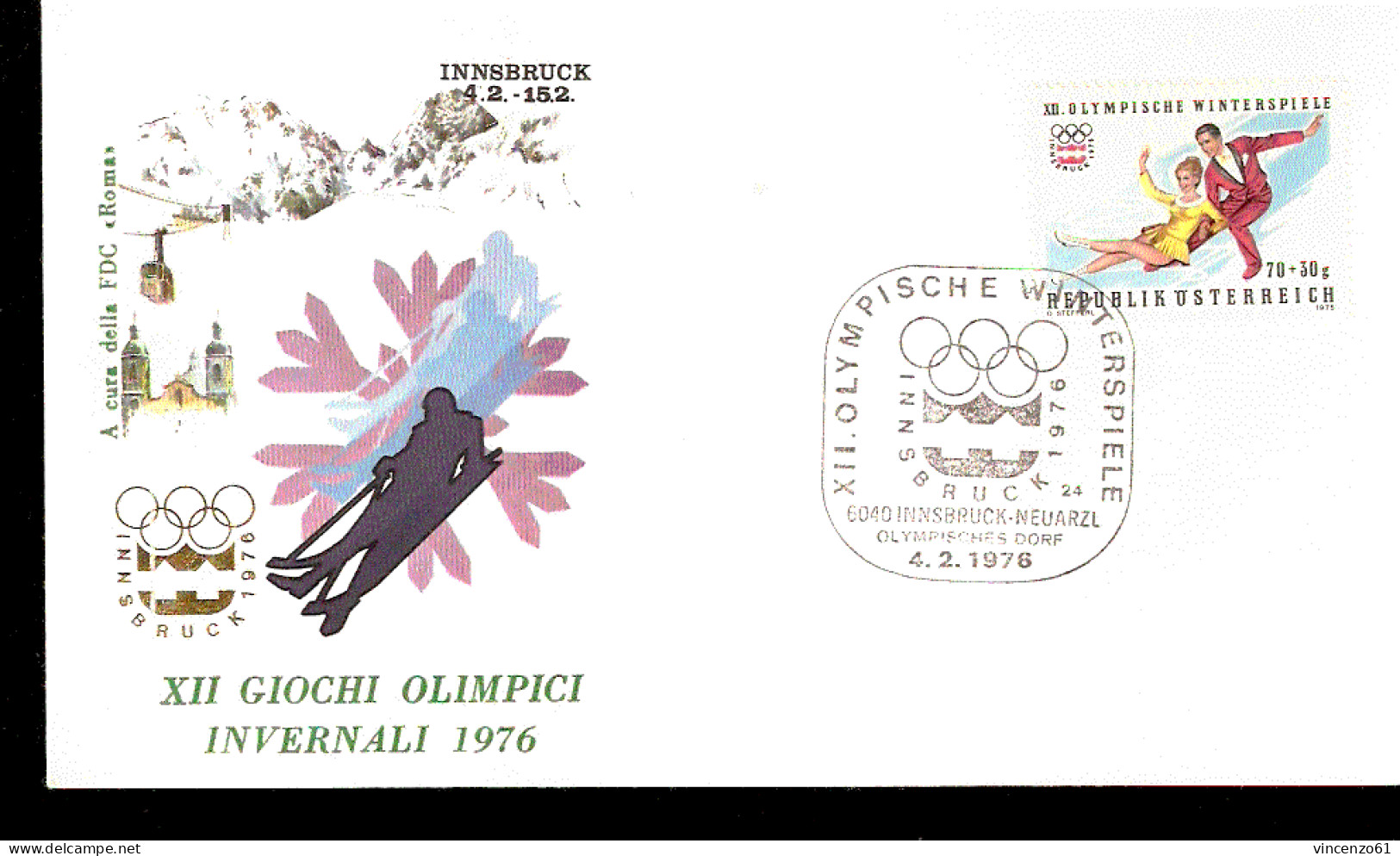 XII GIOCHI OLIMPICI DI INNSBRUCK 1976 SCI PATTINAGGIO ARTISTICO - Inverno1976: Innsbruck