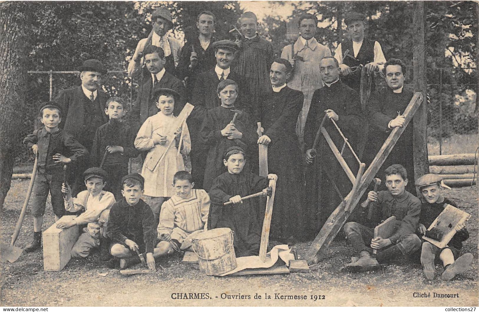 88-CHARMES- OUVRIERS DE LA KERMESSE 1912 - Charmes
