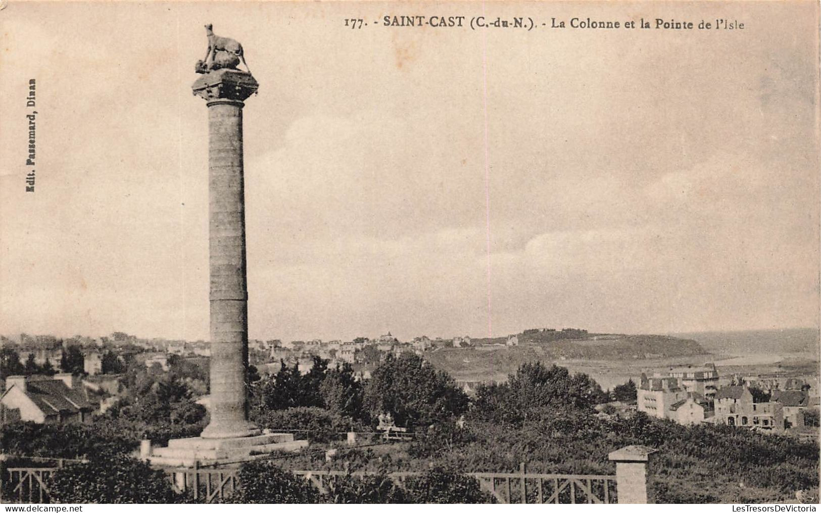 FRANCE - Saint Cast - La Colonne Et La Pointe De L'Isle - Carte Postale Ancienne - Saint-Cast-le-Guildo