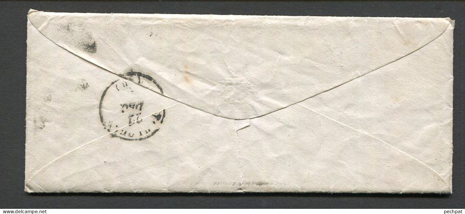 Lettre De Limoux Sur Aude 1853 2 N° 10 25 C Bleu Avec Correspondance Pour Pensionnat Du Sacré Coeur à Toulouse - 1852 Louis-Napoléon