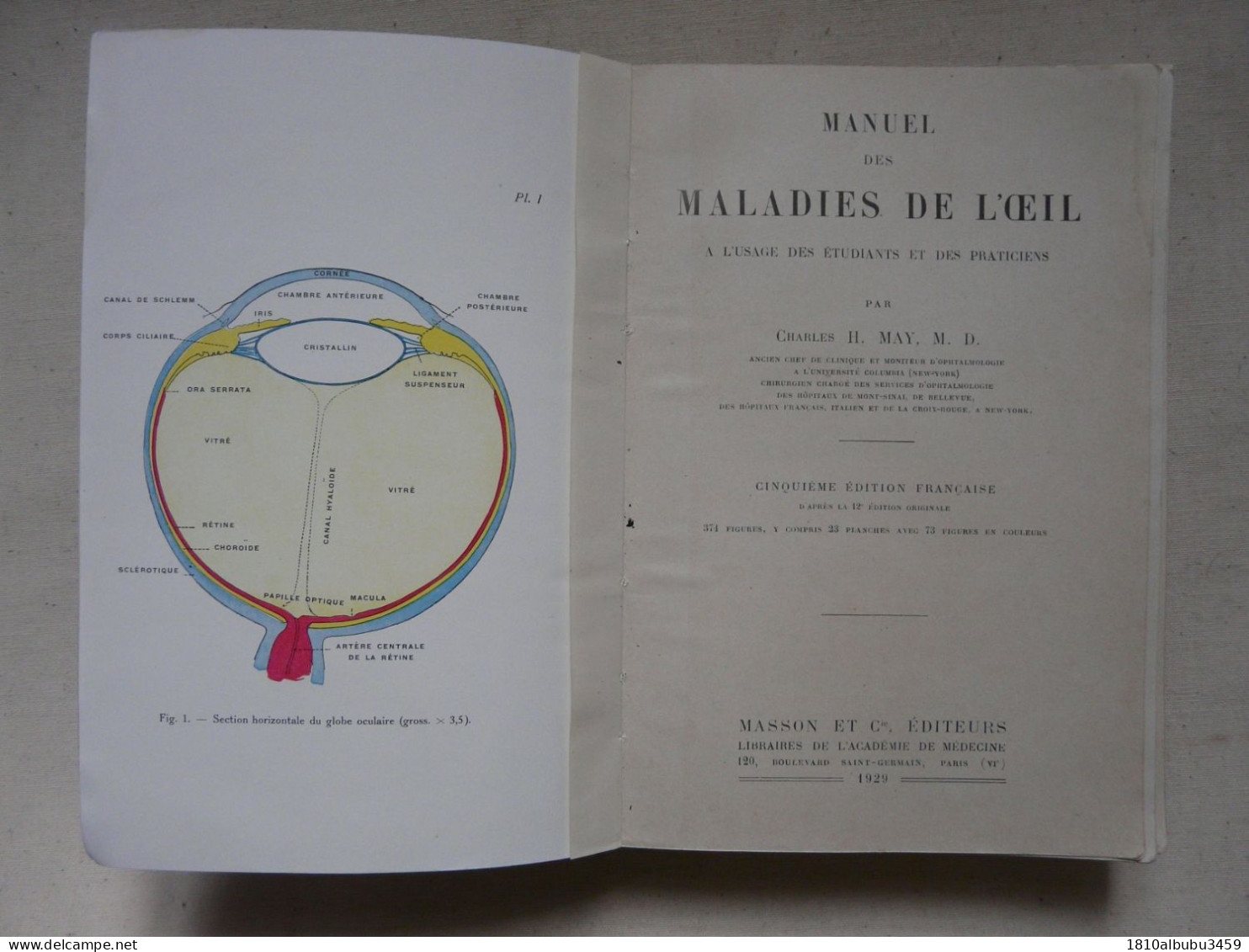 MANUEL DES MALADIES DE L'OEIL à L'usage Des Etudiants Et Des Praticiens - CH.H. MAY - Gezondheid