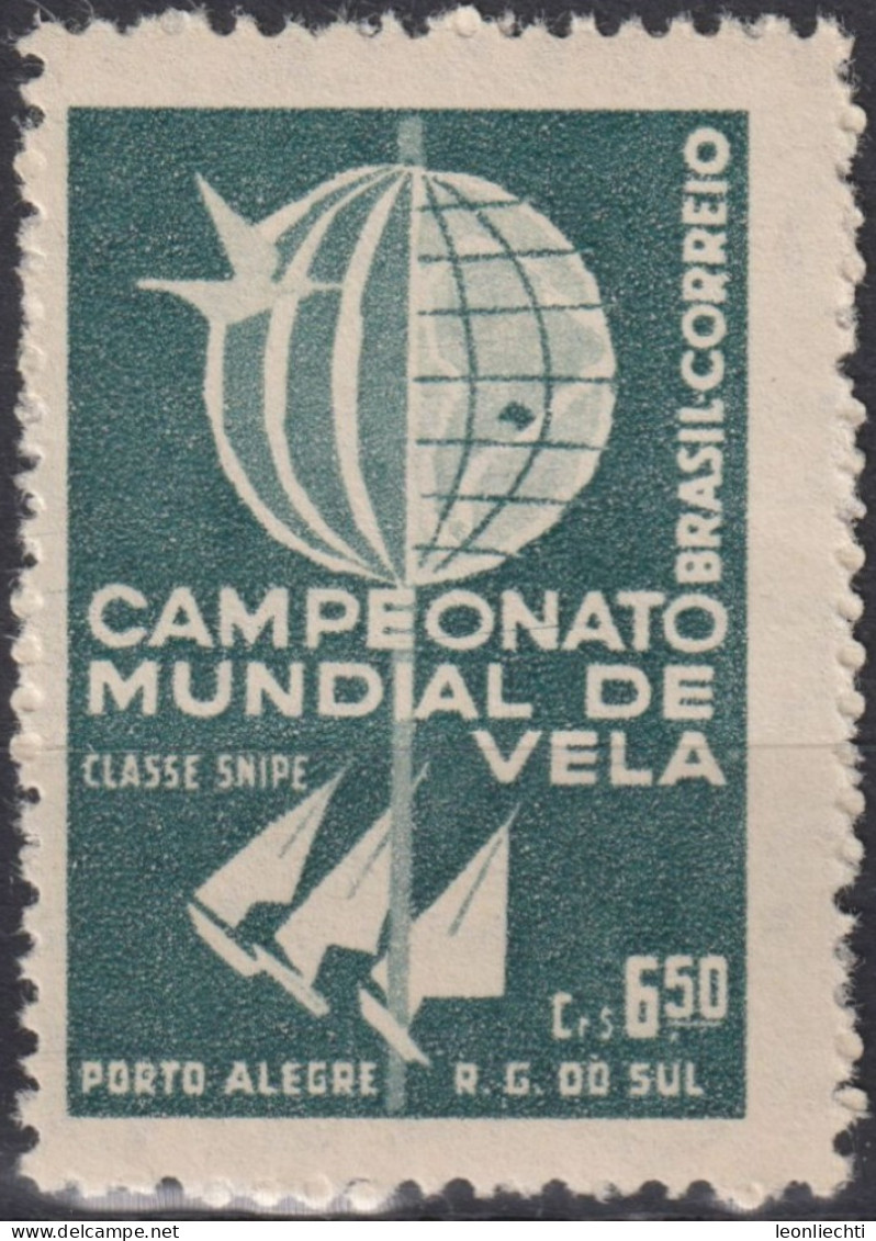 1959 Brasilien ** Mi:BR 965, Sn:BR 898, Yt:BR 684, World Sailing Championships, Porto Alegre - Unused Stamps