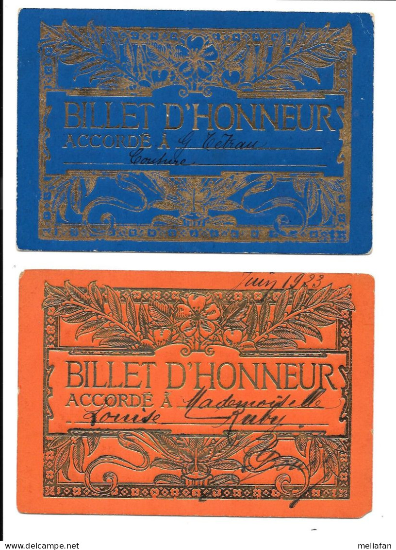 KB1350 - BILLETS D'HONNEUR - Diplomi E Pagelle