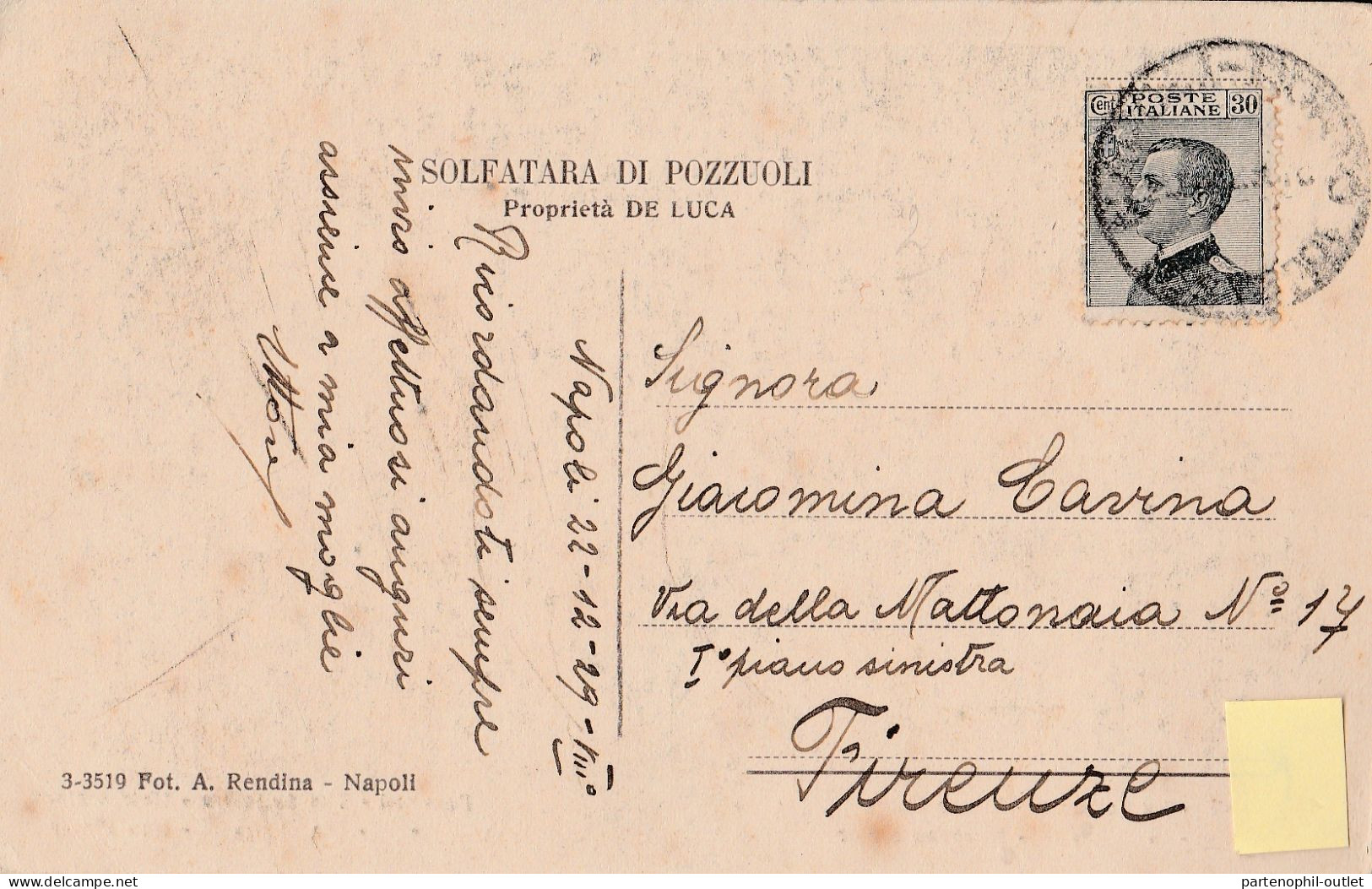 Cartolina - Postcard /    Viaggiata  /  Pozzuoli -  Solfatara. La Nuova Bocca. - Pozzuoli