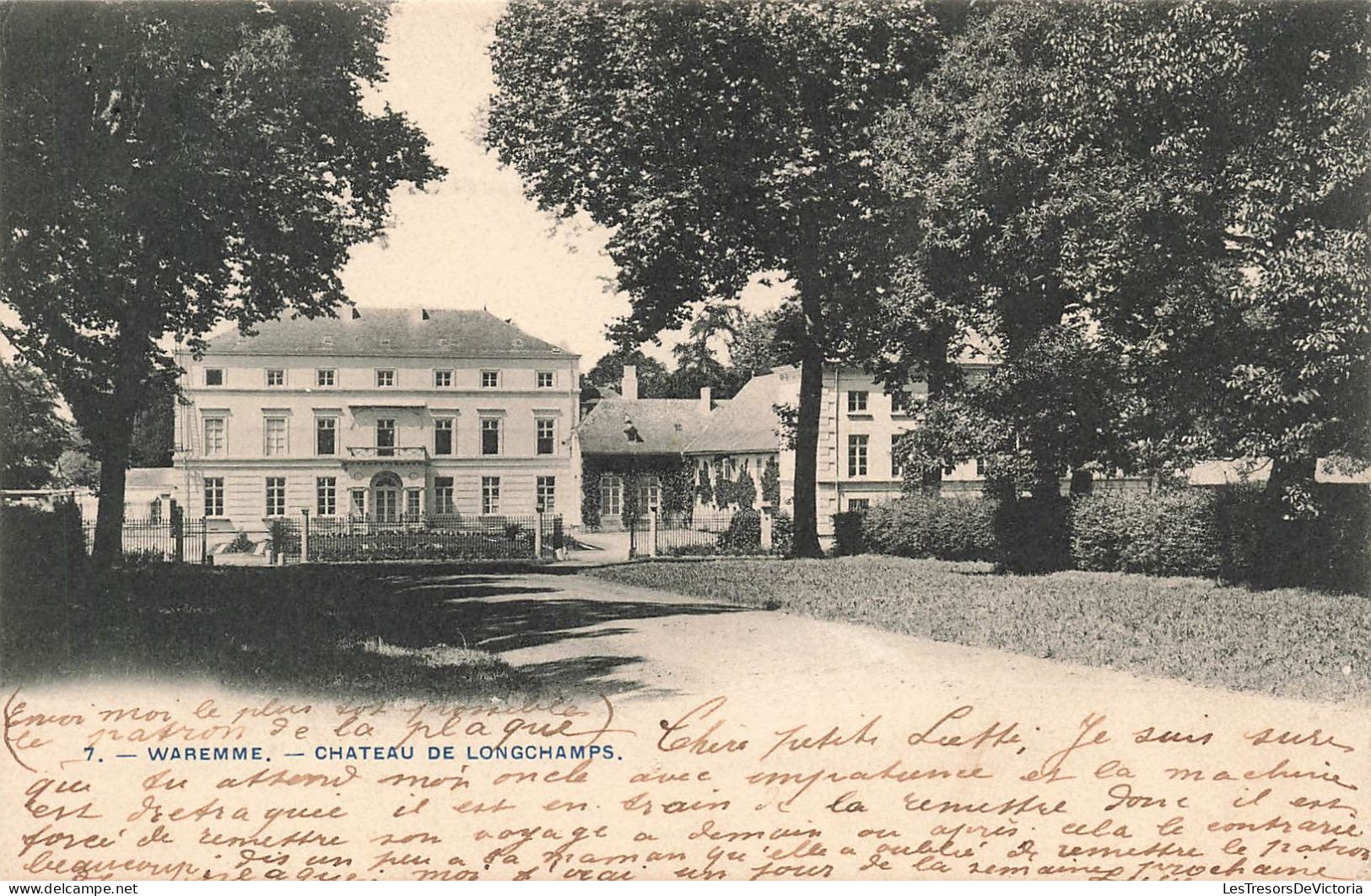 BELGIQUE - Waremme - Vue Générale Du Château De Longchamps - Vue De L'extérieur - Carte Postale Ancienne - Borgworm