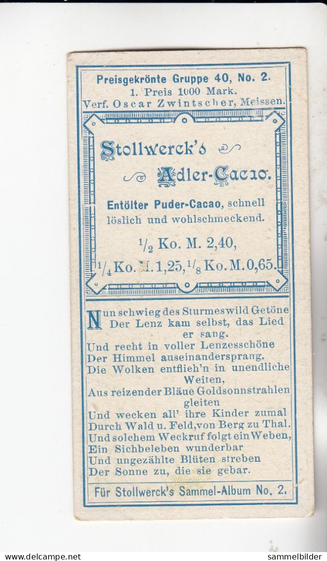 Stollwerck Album No 2 Jahreszeiten Frühling  ( Blütezeit  ) Gruppe 40 #2 Von 1898 - Stollwerck