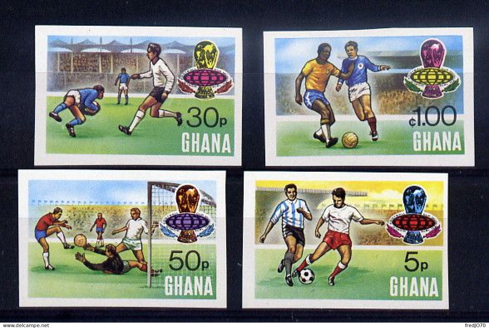 Ghana Série Complète Non Dentelé Imperf CM 74 ** - 1974 – Westdeutschland