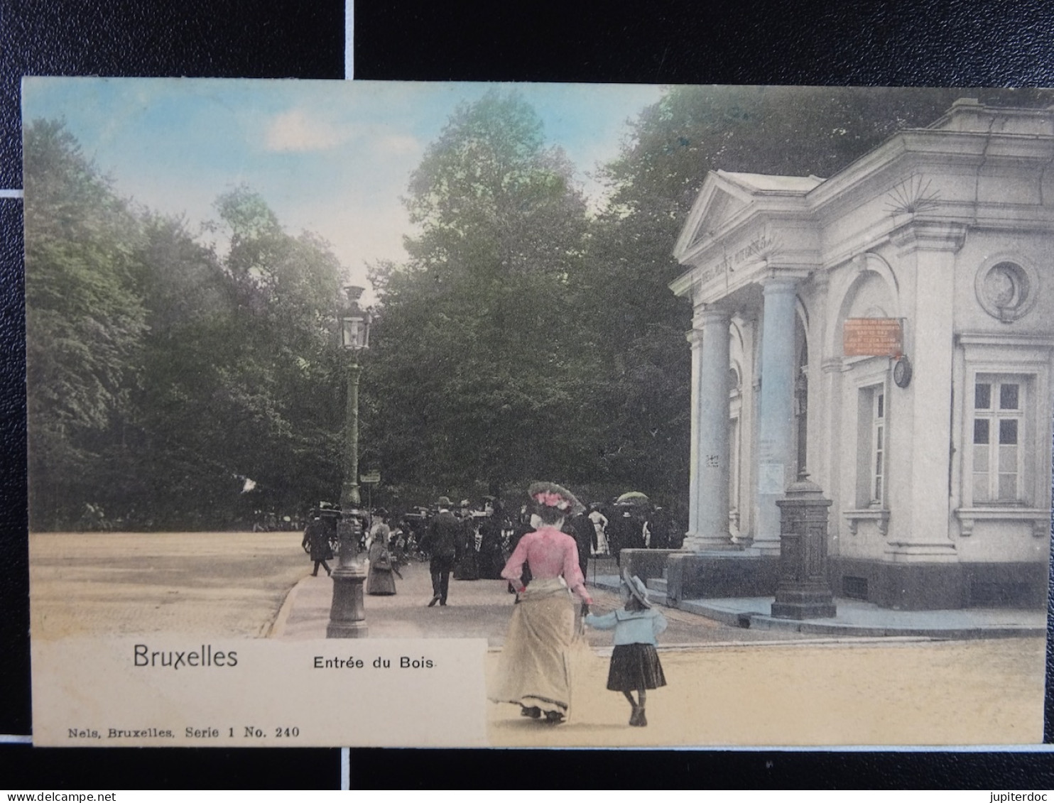 Bruxelles Entrée Du Bois (Nels Colorisée) - Forêts, Parcs, Jardins