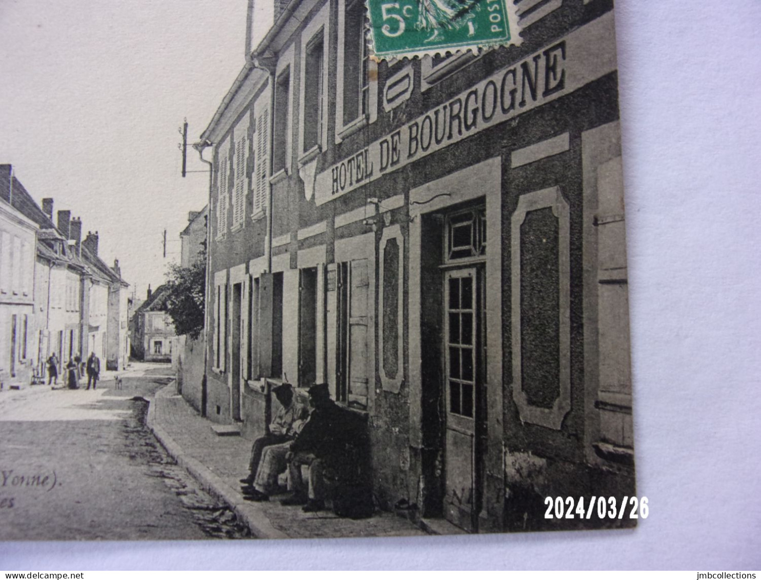 LIGNY LE CHATEL (Yonne) LE BUREAU DES POSTES HOTEL DE BOURGOGNE N°15 - Ligny Le Chatel