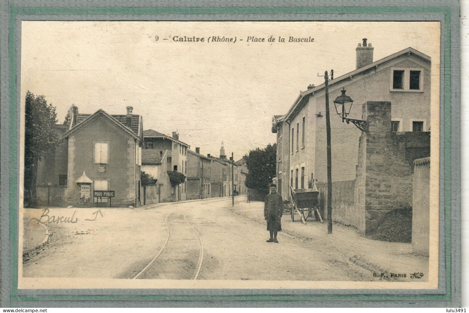 CPA (69) CALUIRE - Aspect De La Place De La Bascule ( Poids Public ) En 1918 - Caluire Et Cuire
