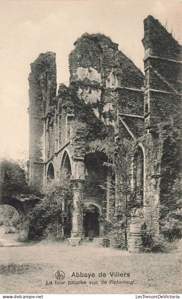 BELGIQUE - Abbaye De Villiers - Vue Sur La Tour Gauche Vue De L'intérieur - Carte Postale Ancienne - Villers-la-Ville