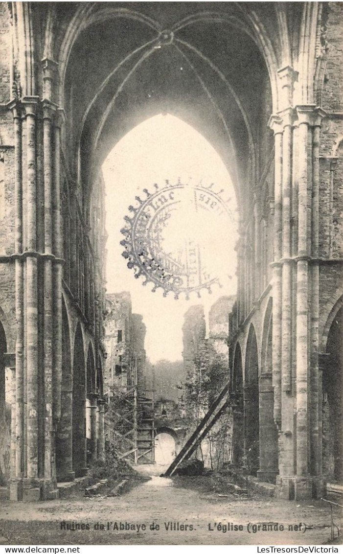 BELGIQUE - Ruines De L'abbaye De Villiers - Vue Sur L'église - Grande Nef - Carte Postale Ancienne - Villers-la-Ville