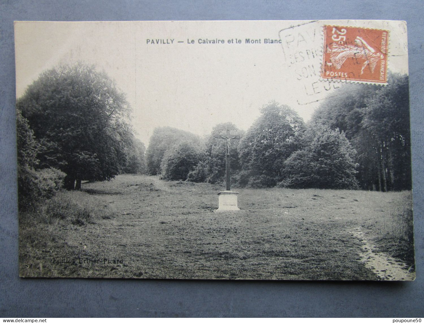 CPA 76  Seine Maritime  - PAVILLY  -  Le Calvaire Et Le Mont Blanc 1910 - Pavilly