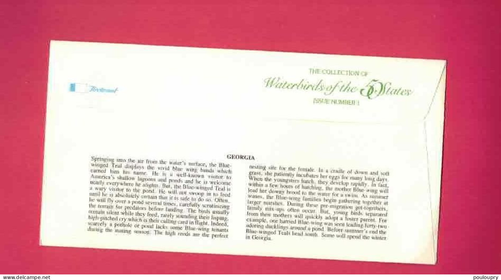 Lettre De 1983 Des USA EUAN - Sarcelle à Ailes Bleues - Blue-winged Teal - Eenden