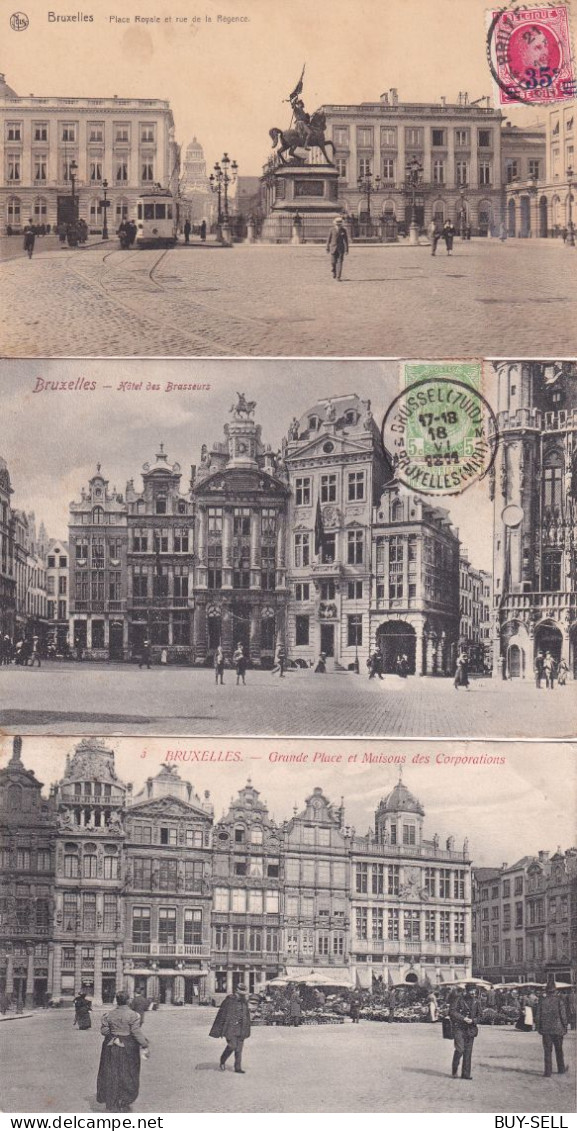 BELGIQUE - 26 CARTES - BRUXELLES - BEAU JEU AVEC BRUXELLES ANCIEN - (2 Cartes) - Andere & Zonder Classificatie