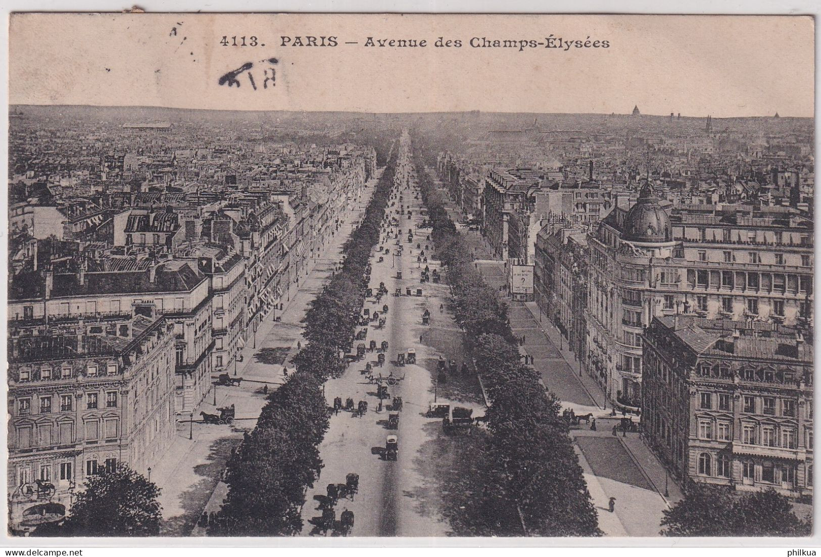 Paris - Avenue Des Champs-Élysées - 1910 - Standbeelden