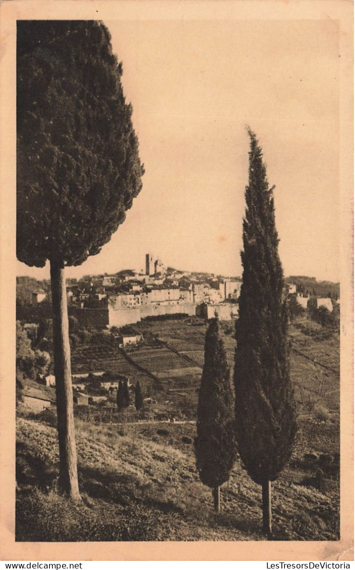 FRANCE - Saint Paul - Vue Générale De La Ville à Travers Les Cyprès - Carte Postale Ancienne - Saint-Paul