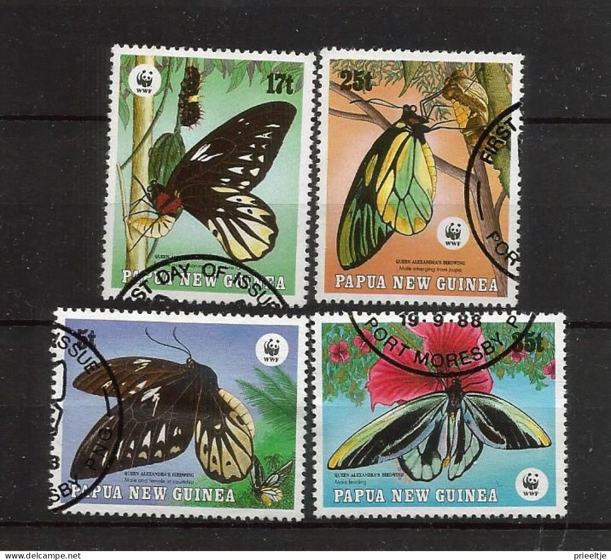 Papua N. Guinea 1988 WWF Birdwing Butterfly Y.T. 569/572  (0) - Papua New Guinea