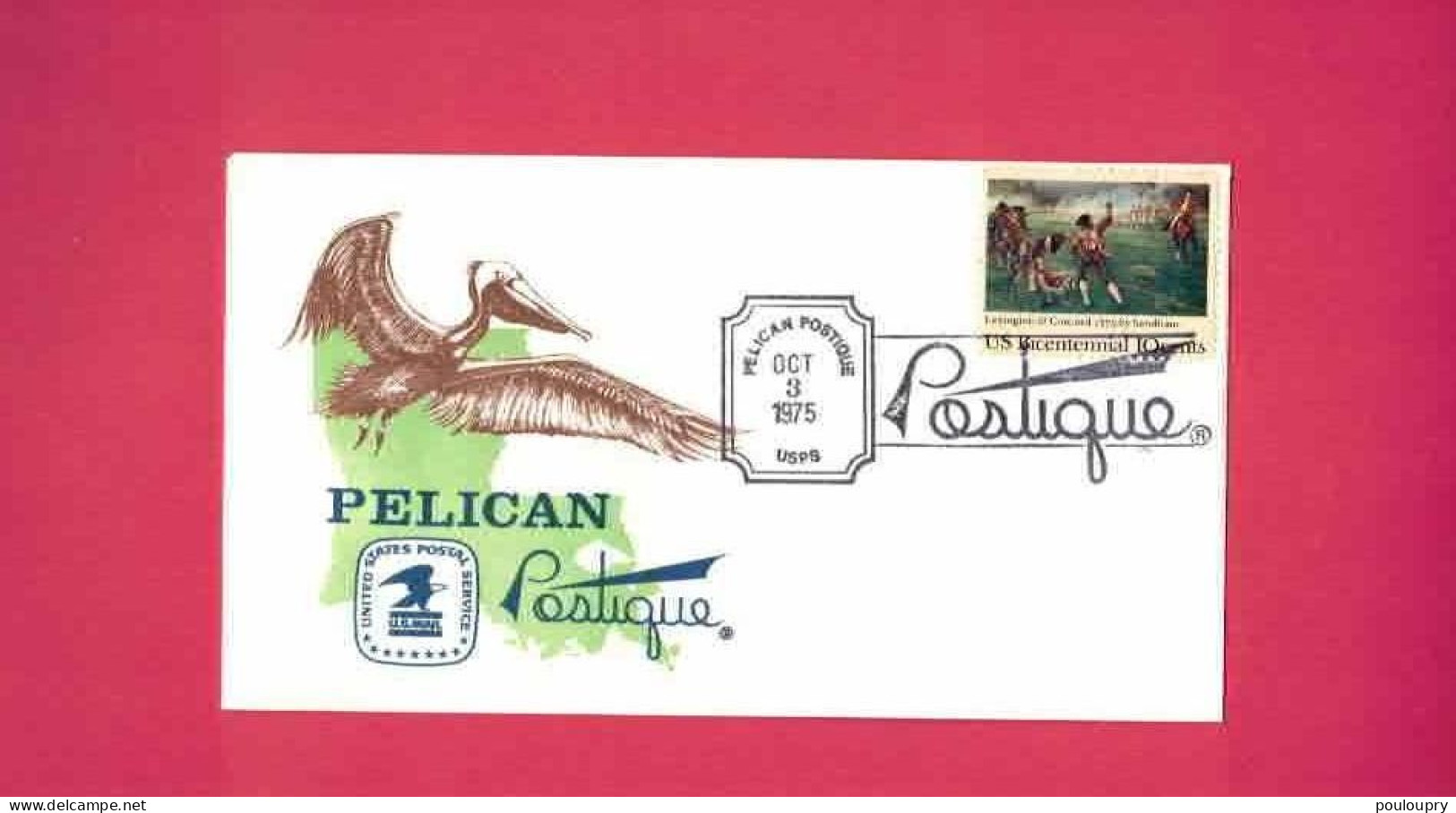 Lettre De 1975 Des USA EUAN - Pelican Postique - Pelicans