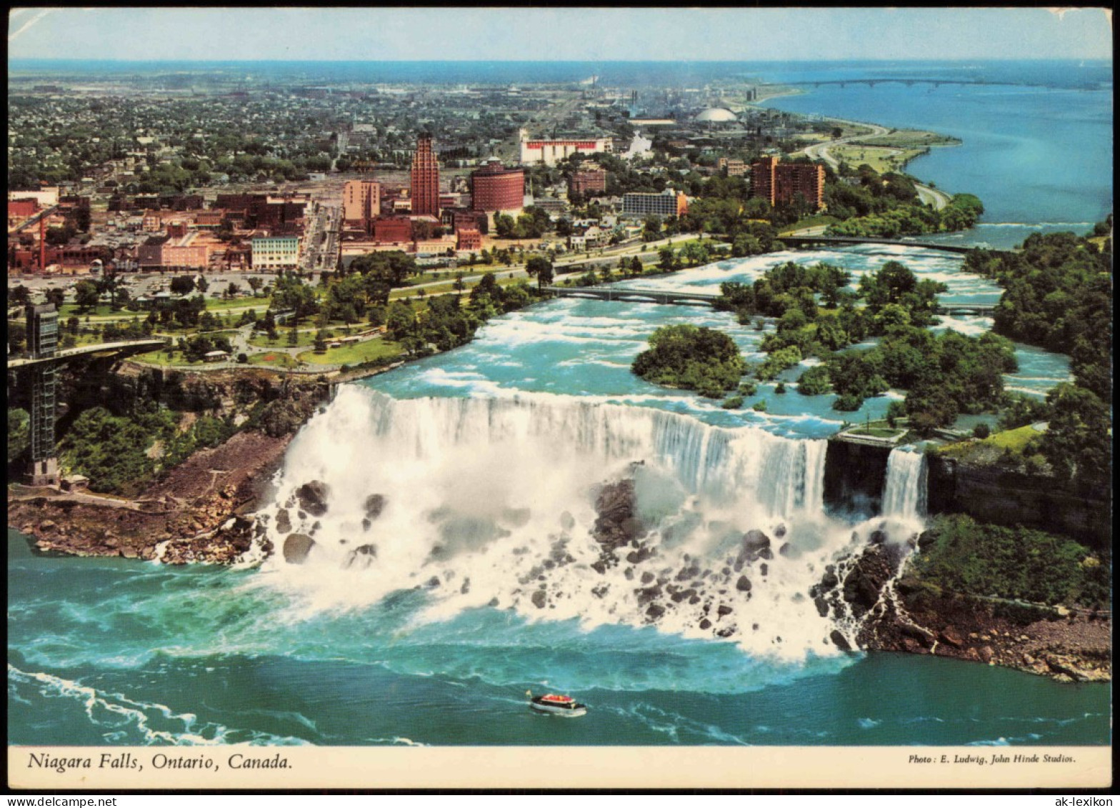 Postcard Niagara Falls (Ontario) Luftbild 1970 - Chutes Du Niagara