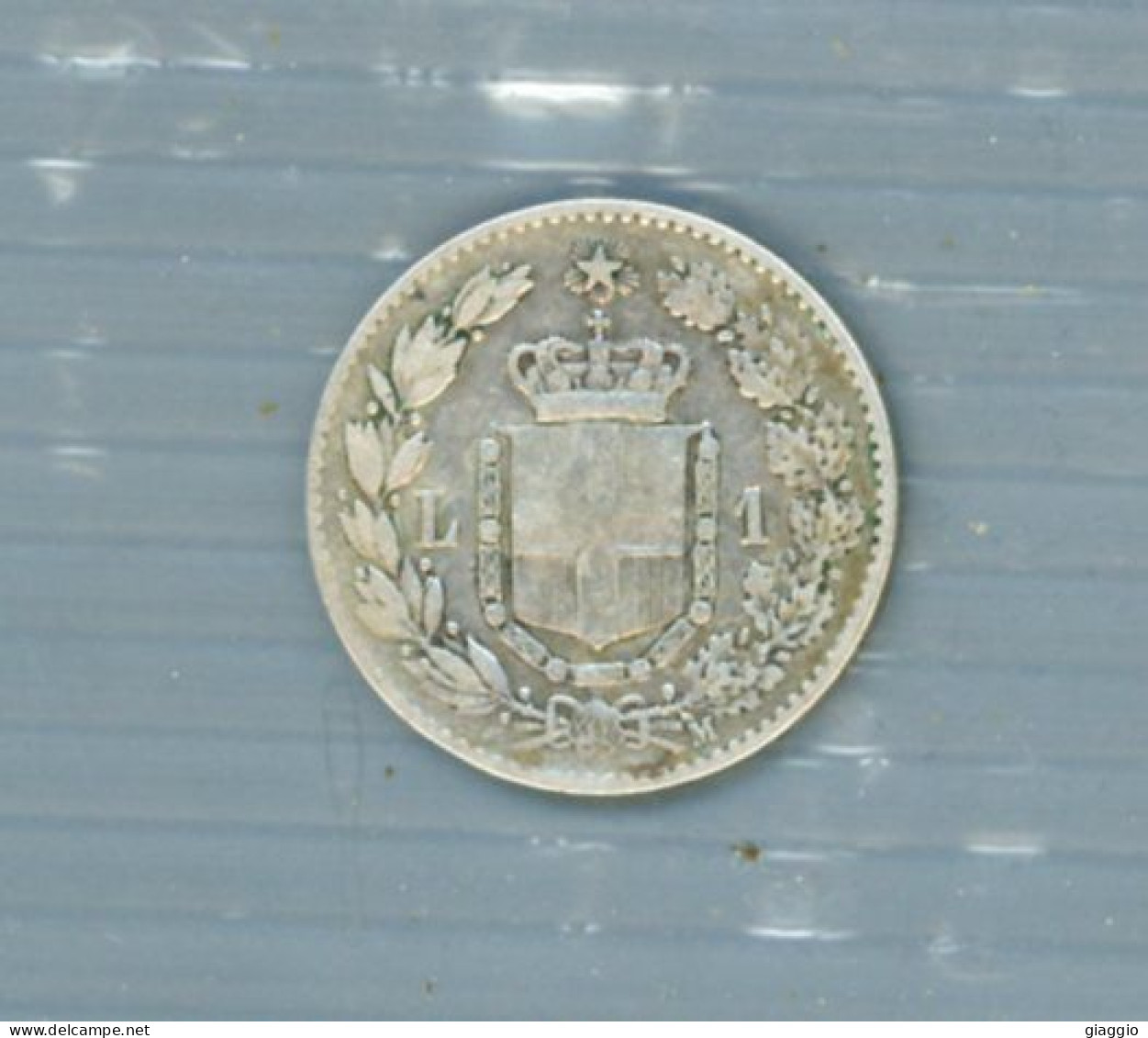 °°° Moneta N. 743 - Italia Regno Umberto 1° 1 Lira 1887 Silver °°° - 1878-1900 : Umberto I