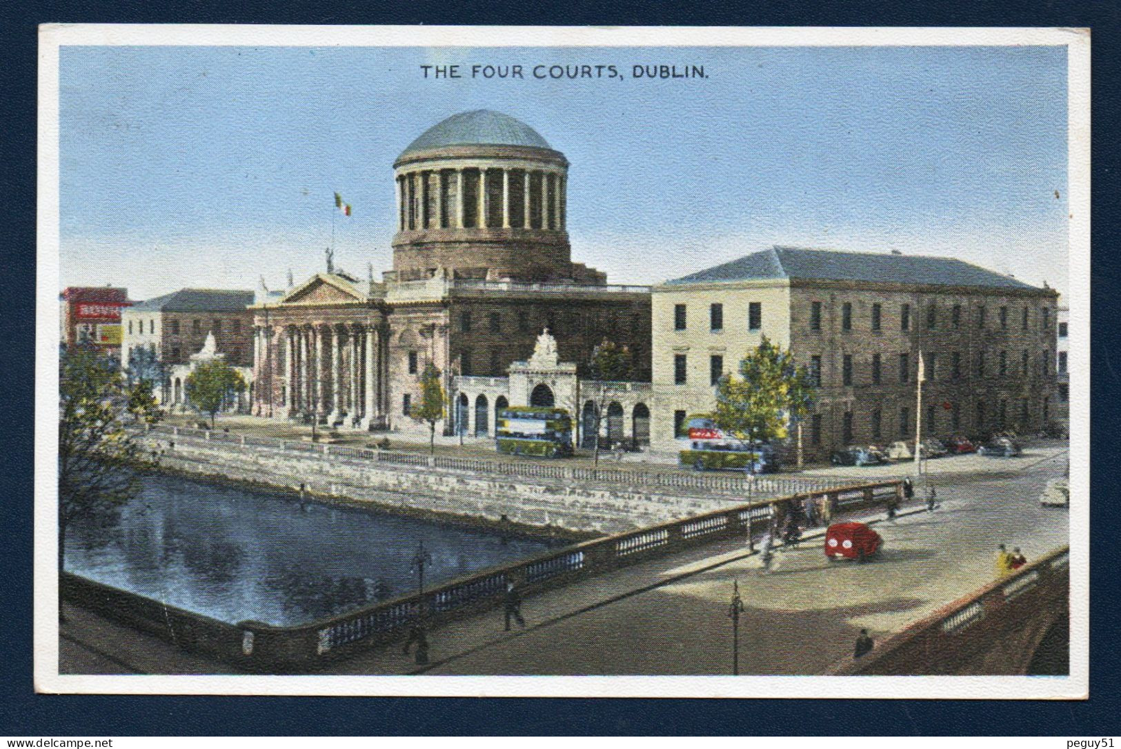 Irlande.  Dublin. The Four Courts ( Cour Suprême- Arch. James Gandon).O' Donovan Rossa Bridge Sur La Liffey. 1956 - Dublin