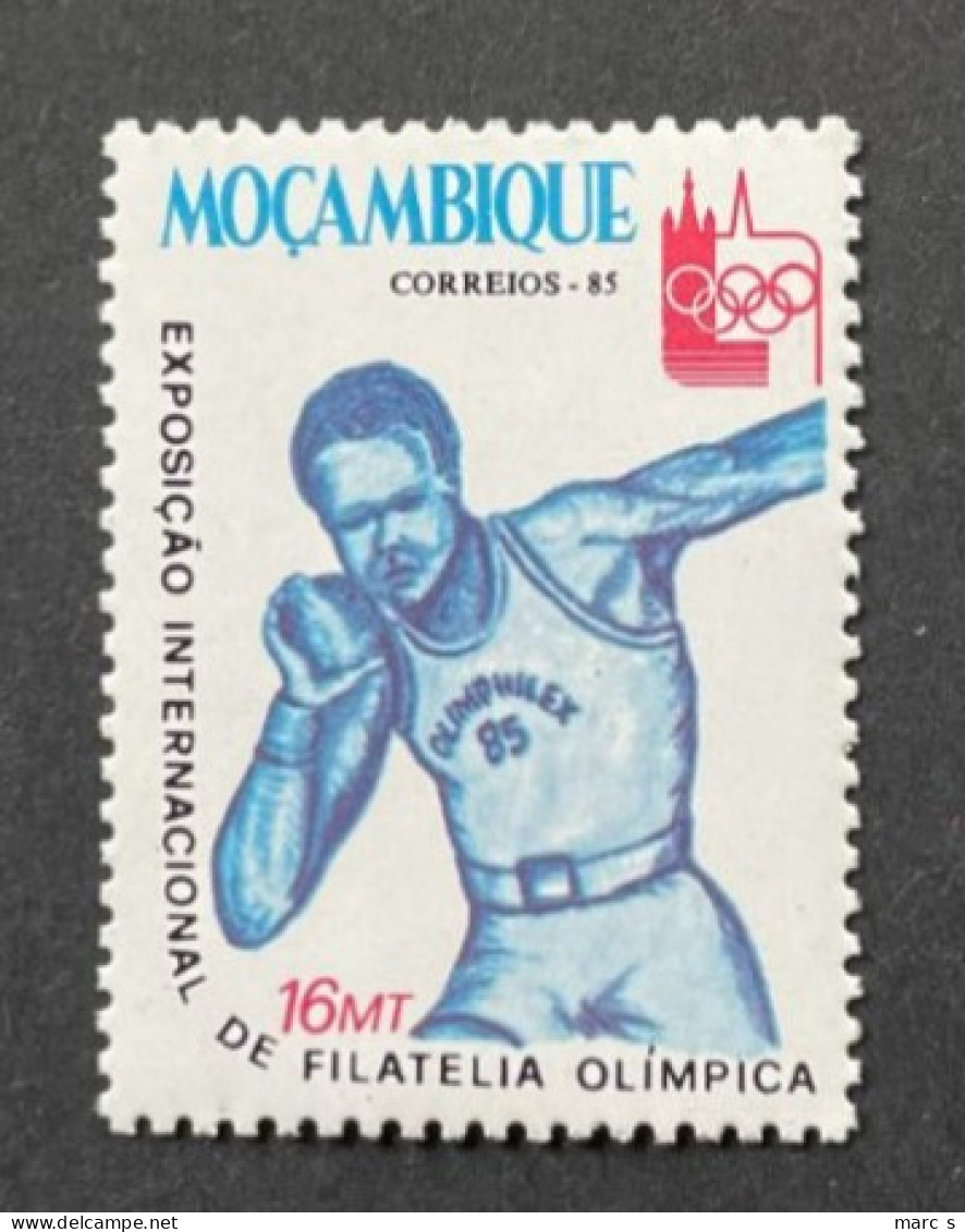 MOZAMBIQUE - 1985 - NEUF**/MNH - Mi 1014 - YT 987 - JEUX OLYMPIQUES OLYMPHILEX LAUSANNE - Mozambique