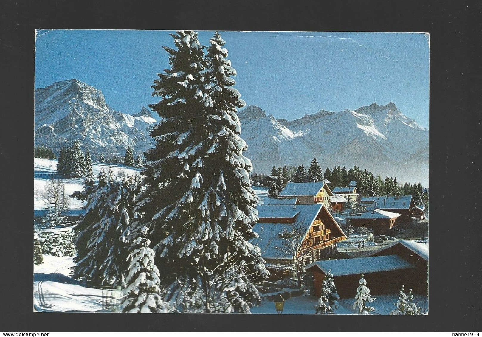 Villars Sur Ollon Les Muverans Et Les Dents De Morcies Photo Carte Htje - Ollon