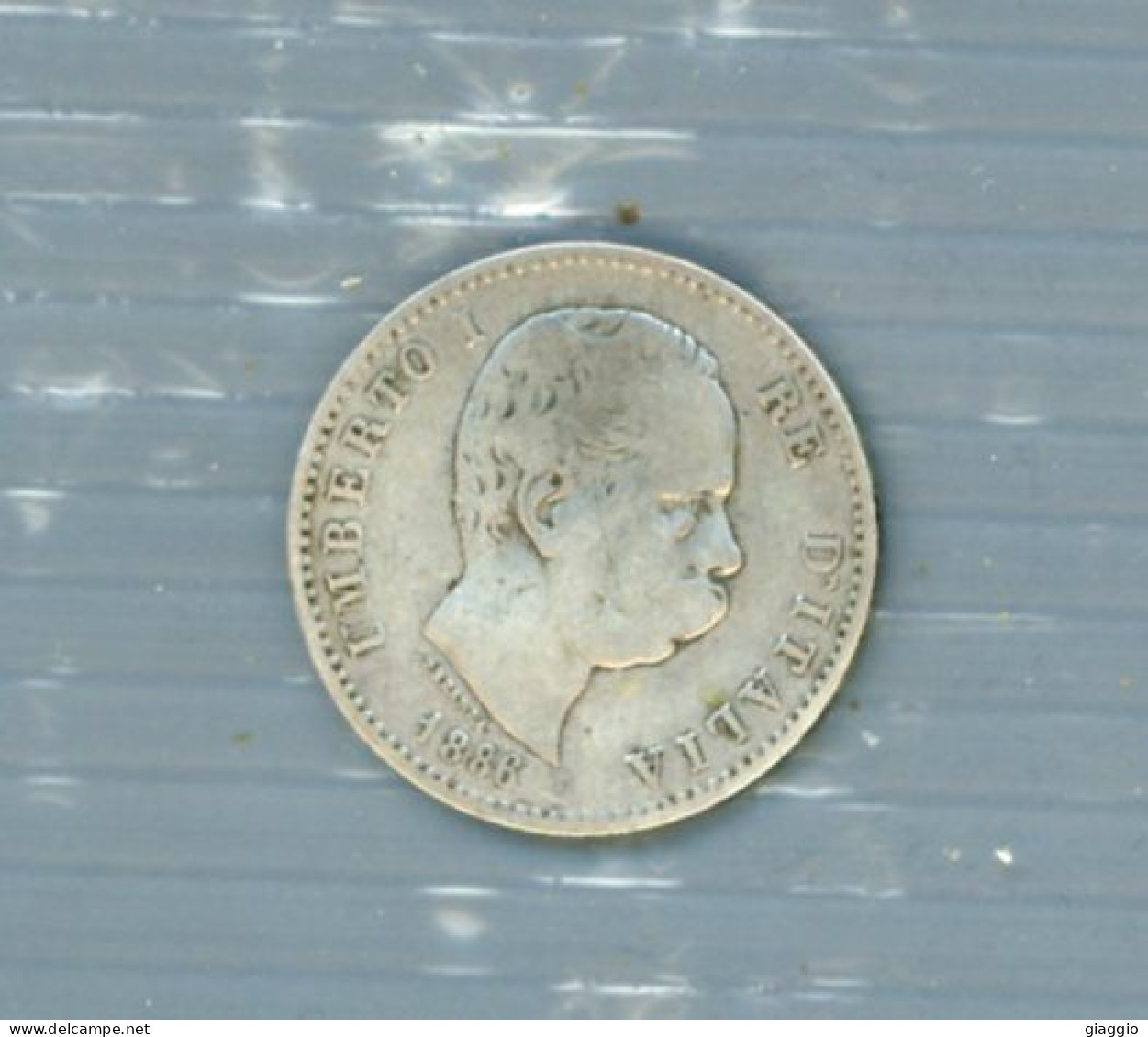 °°° Moneta N. 744 - Italia Regno Umberto 1° 1 Lira 1886 Silver °°° - 1878-1900 : Umberto I