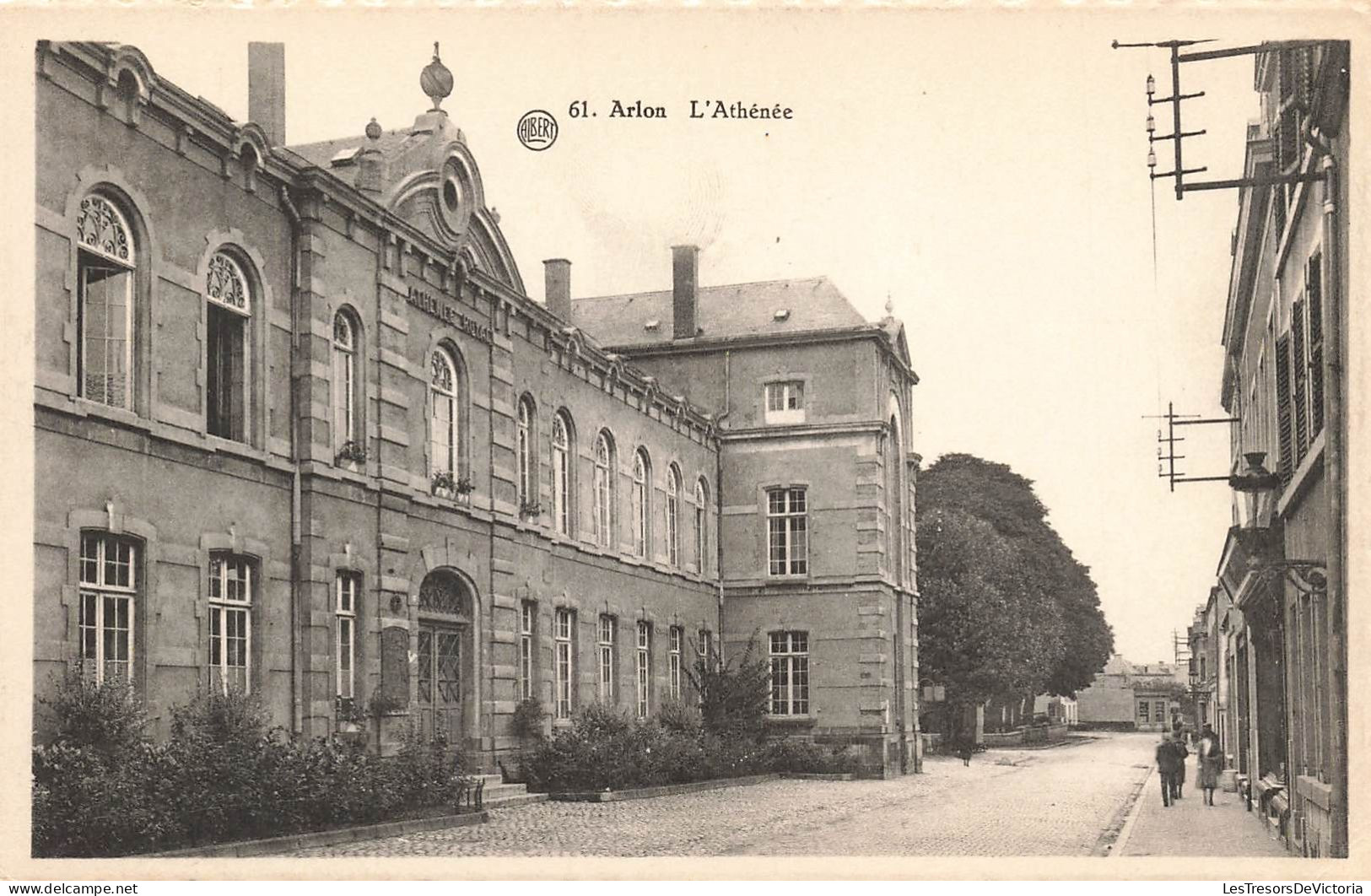 BELGIQUE - Arlon - Vue Panoramique De L'Athénée - Vue De L'extérieur - Carte Postale Ancienne - Arlon