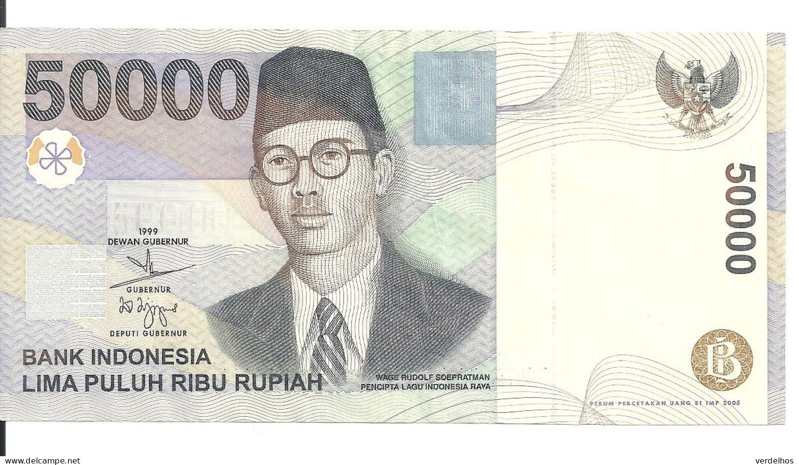 INDONESIE 50000 RUPIAH 1999-2005 AUNC P 139 G - Indonésie