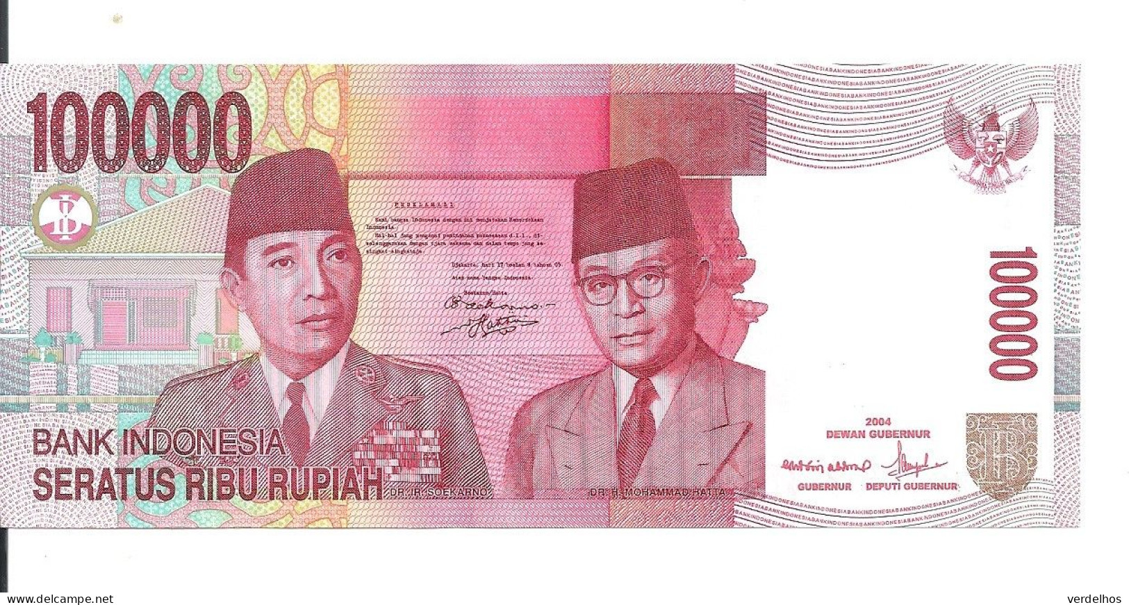 INDONESIE 100000 RUPIAH 2004/2008 UNC P 146 E - Indonesien