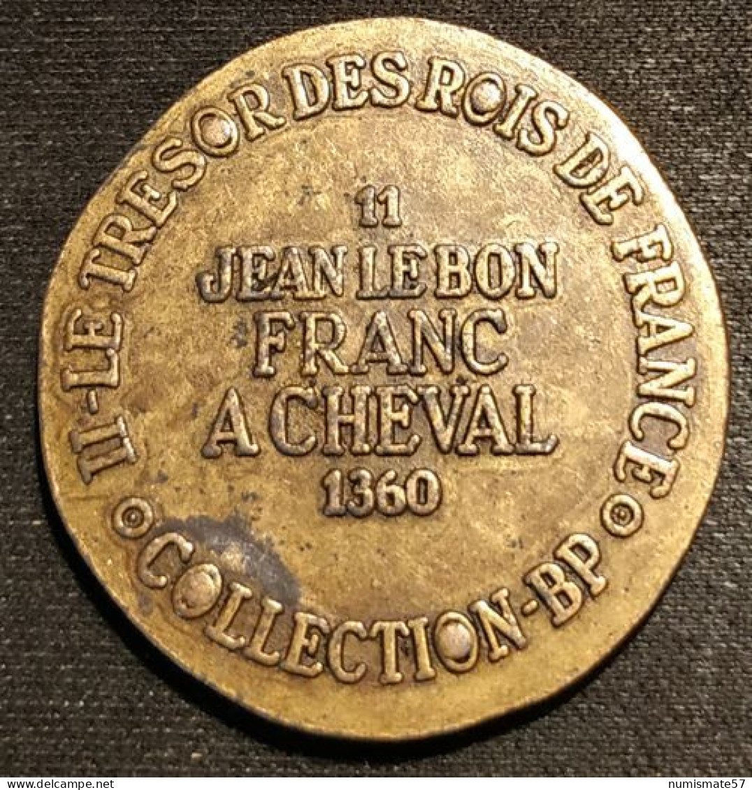 JETON - COLLECTION BP - JEAN LEBON - FRANC A CHEVAL 1360 - Professionnels / De Société