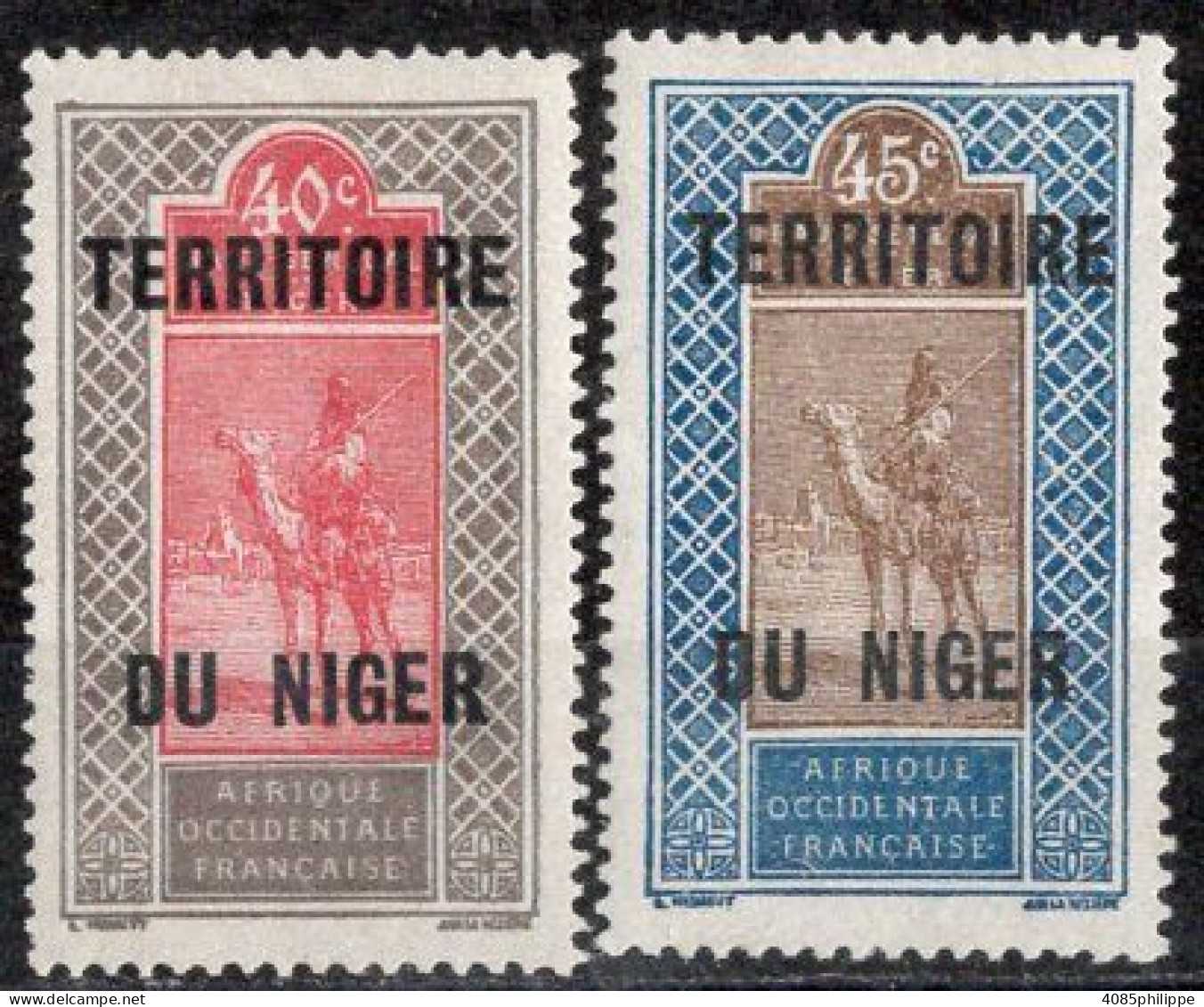 NIGER Timbres-poste N°11* & 12* Neufs Charnières TB Cote : 2€75 - Neufs