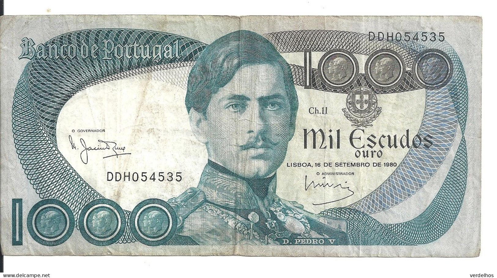 PORTUGAL 1000 ESCUDOS 1980 VF P 175 B - Portugal