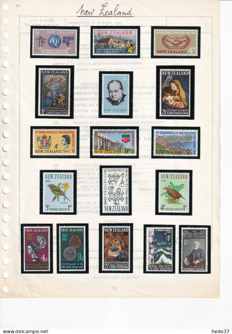 Nouvelle Zélande - Collection Vendue Page Par Page - Neuf ** Sans Charnière - TB - Unused Stamps