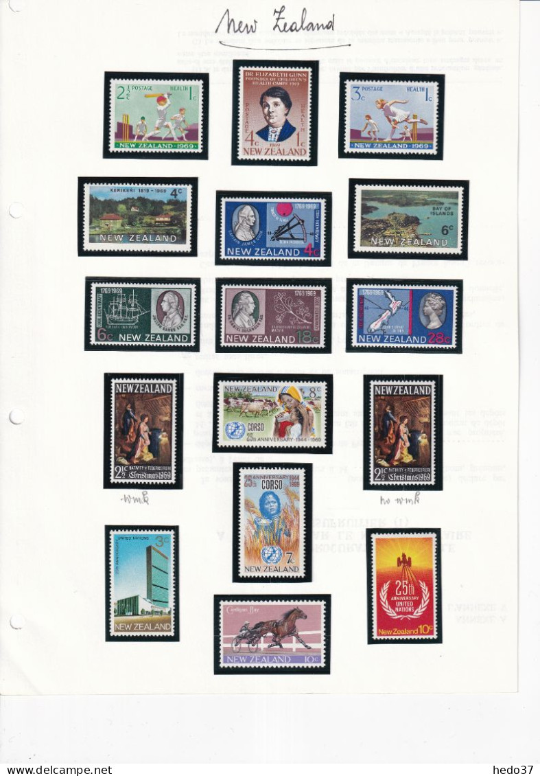 Nouvelle Zélande - Collection Vendue Page Par Page - Neuf ** Sans Charnière - TB - Unused Stamps