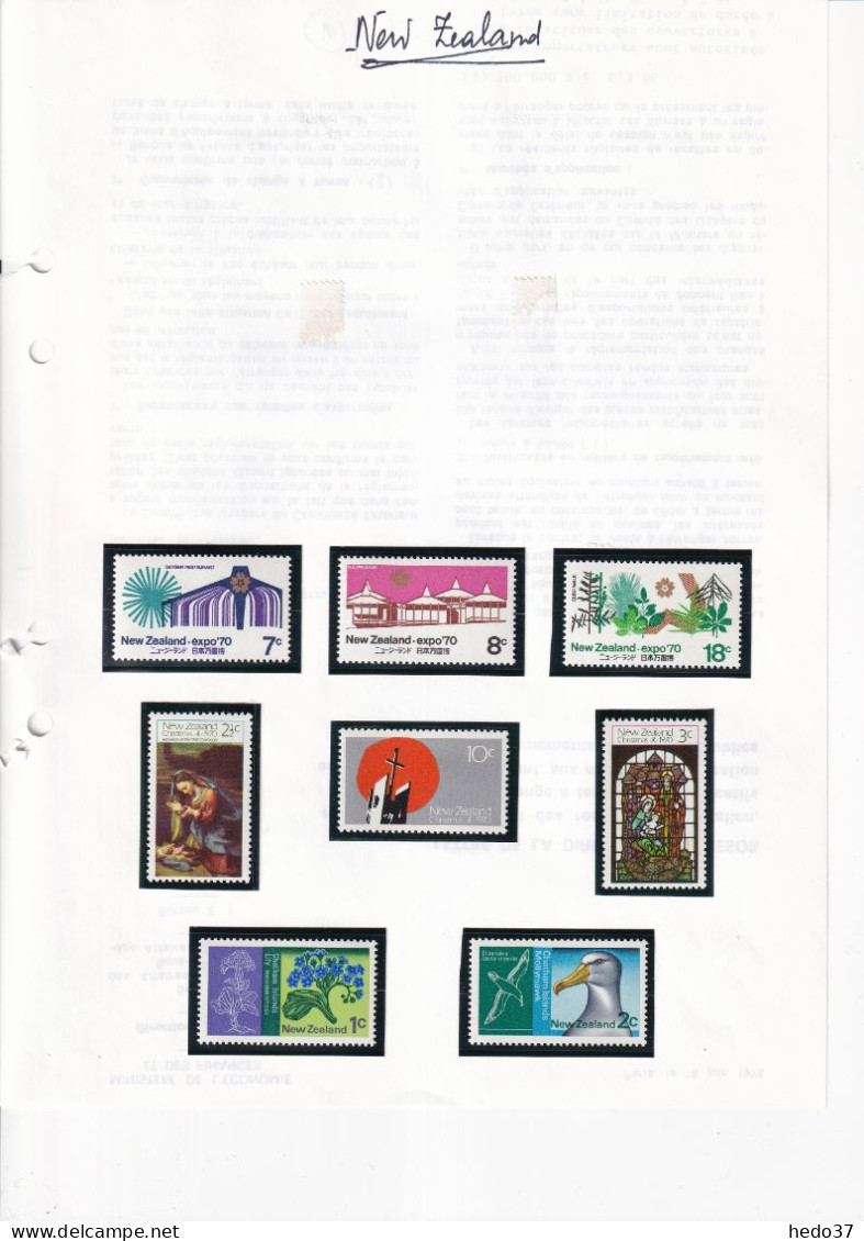 Nouvelle Zélande - Collection Vendue Page Par Page - Neuf ** Sans Charnière - TB - Unused Stamps