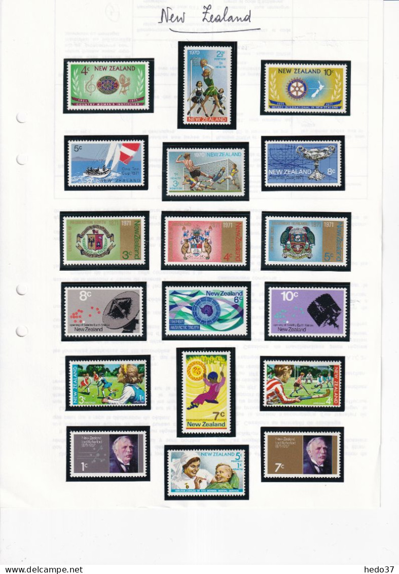 Nouvelle Zélande - Collection Vendue Page Par Page - Neuf ** Sans Charnière - TB - Unused Stamps