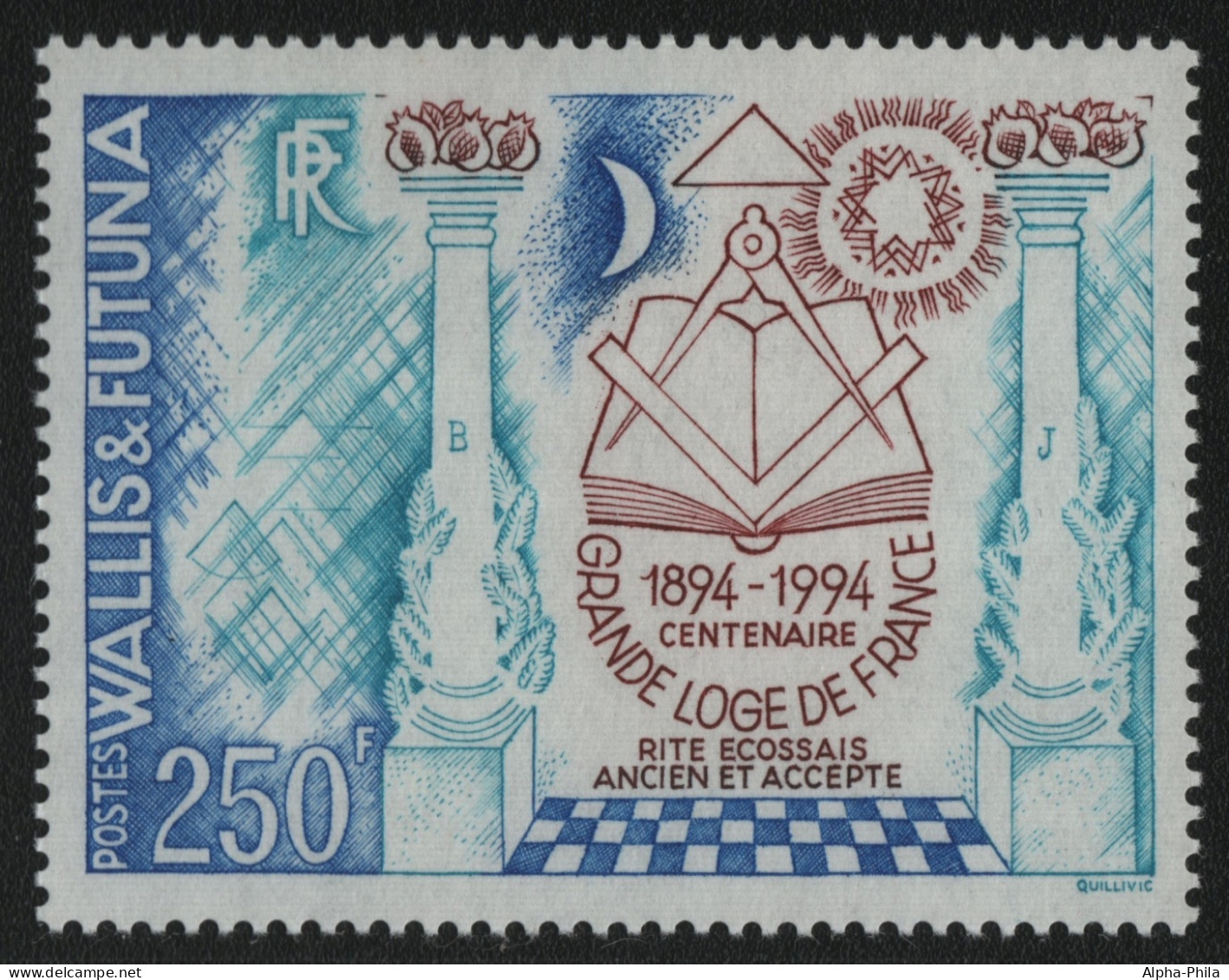 Wallis & Futuna 1994 - Mi-Nr. 669 ** - MNH - Französische Freimaurer - Ungebraucht