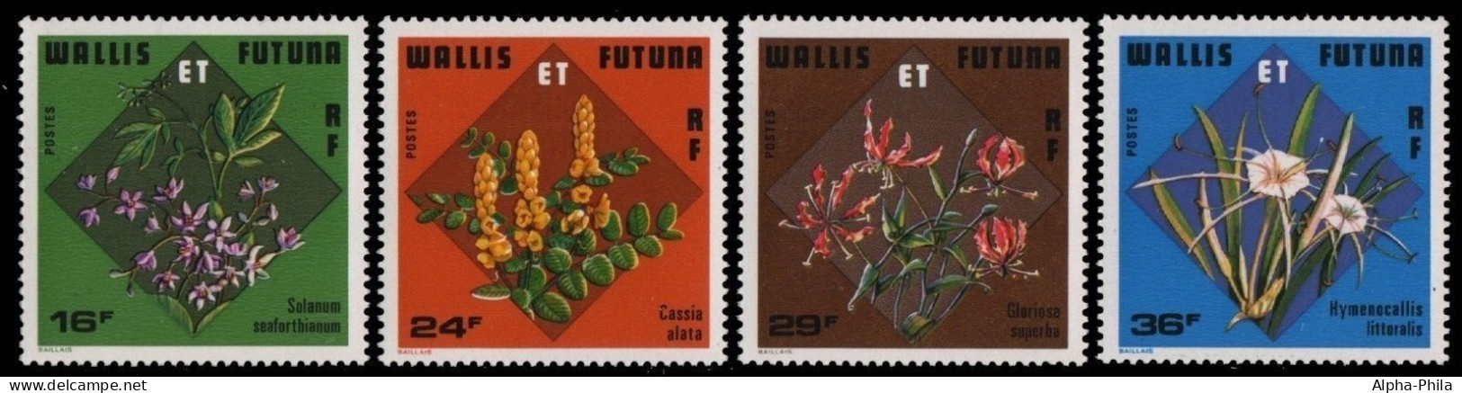 Wallis & Futuna 1978 - Mi-Nr. 311-314 ** - MNH - Blumen / Flowers - Autres - Océanie