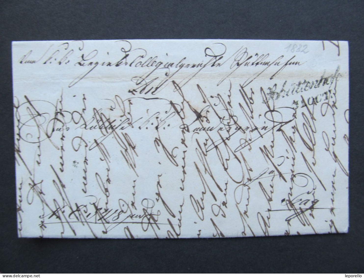 BRIEF Schüttenhofen Sušice - Praha 1852 ? Ex Offo Böhmen Czech / P3496 - ...-1850 Voorfilatelie