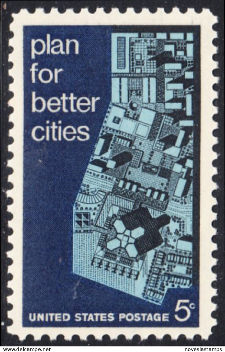 !a! USA Sc# 1333 MNH SINGLE (a3) - Urban Planning - Nuovi