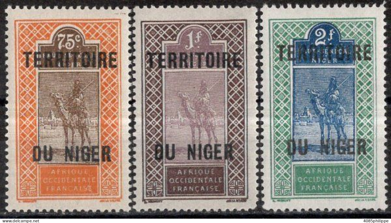 NIGER Timbres-poste N°14* à 16* Neufs Charnières Cote : 6€00 - Ungebraucht