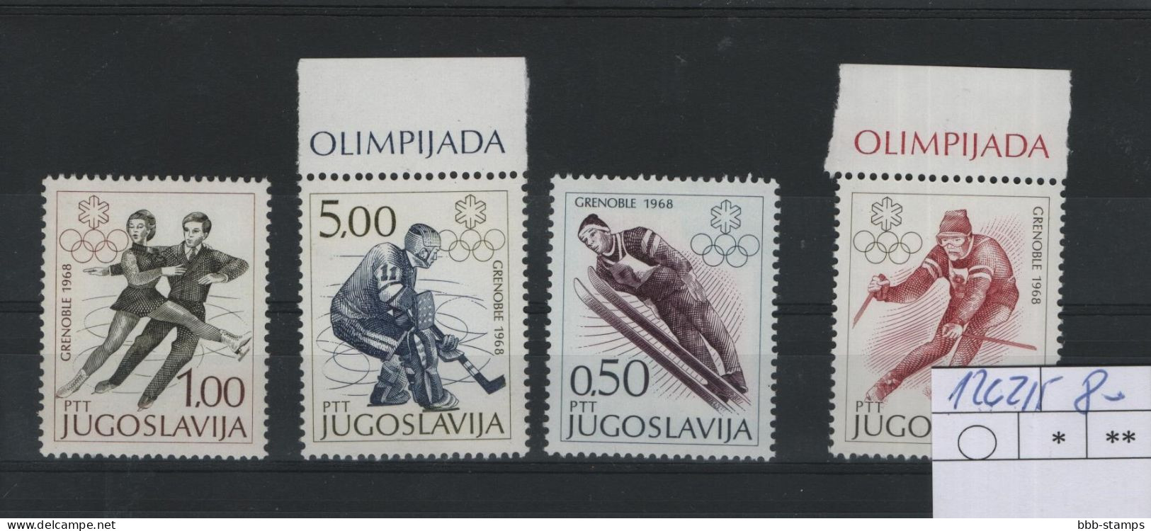 Jugoslavien Michel Cat.No. Mnh/** 1262/1265 Olympia - Neufs