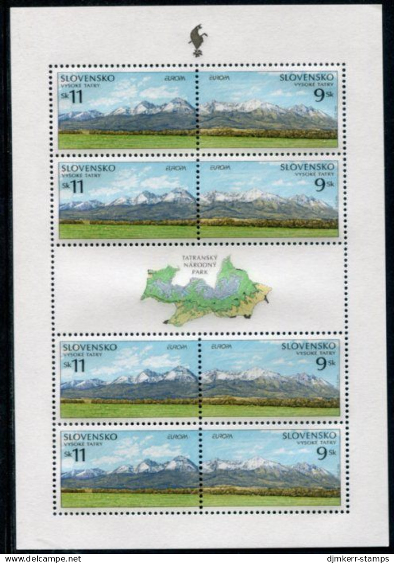SLOVAKIA 1999 Europa: National Parks Sheetlet MNH / **.  Michel 337-38 Kb - Nuovi